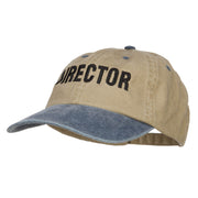 Movie Director Embroidered Washed Two Tone Cap