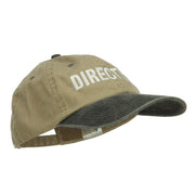 Movie Director Embroidered Washed Two Tone Cap