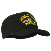 Desert Storm Veteran Patched Cotton Twill Cap