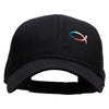 Rainbow Jesus Fish Christian Patched Low Profile Cap - Black OSFM