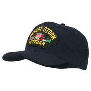 Desert Storm Veteran Patched Cotton Twill Cap