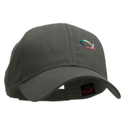 Rainbow Jesus Fish Christian Patched Low Profile Cap - Charcoal OSFM