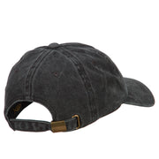 Deer Wild Animal Patched Washed Cotton Twill Cap