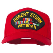 Desert Storm Veteran Patched Cotton Twill Cap