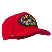 Desert Storm Veteran Patched Cotton Twill Cap