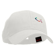 Rainbow Jesus Fish Christian Patched Low Profile Cap - White OSFM