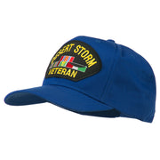 Desert Storm Veteran Patched Cotton Twill Cap