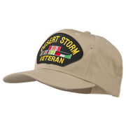 Desert Storm Veteran Patched Cotton Twill Cap