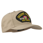 Desert Storm Veteran Patched Cotton Twill Cap