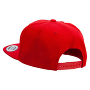 Yeah Yeah Logo Embroidered Wool Blend Prostyle Snapback - Red OSFM