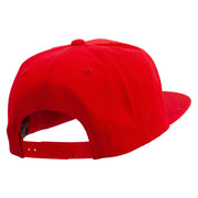 Yeah Yeah Logo Embroidered Wool Blend Prostyle Snapback - Red OSFM