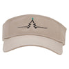 Christmas Tree Star Embroidered Cotton Twill Sun Visor