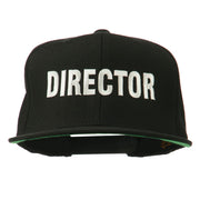 Director Embroidered Flat Bill Cap