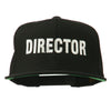 Director Embroidered Flat Bill Cap