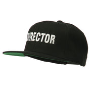 Director Embroidered Flat Bill Cap