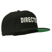 Director Embroidered Flat Bill Cap