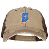 Indiana State Flag Map Embroidered Low Profile Cotton Mesh Cap