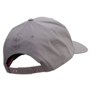 Swing Golf Ball Icon Embroidered Solid Cotton Twill Pro Style Cap - Grey OSFM