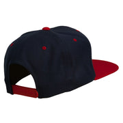 Dog Face Embroidered Flat Bill Snapback Cap