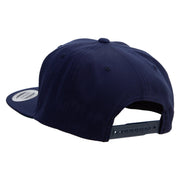 Yeah Yeah Logo Embroidered Wool Blend Prostyle Snapback - Navy OSFM