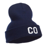 CO Colorado State Embroidered Cuff Beanie