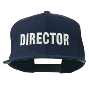 Director Embroidered Flat Bill Cap