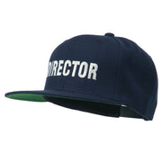 Director Embroidered Flat Bill Cap