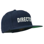 Director Embroidered Flat Bill Cap