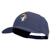 Swing Golf Ball Icon Embroidered Solid Cotton Twill Pro Style Cap - Navy OSFM