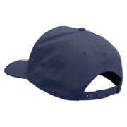 Swing Golf Ball Icon Embroidered Solid Cotton Twill Pro Style Cap - Navy OSFM