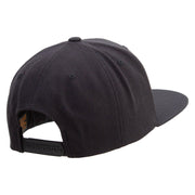 To The Moon Embroidered Wool Blend Prostyle Snapback - Black OSFM