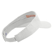 Leopard Gecko Embroidered Pro Style Cotton Twill Washed Visor - White OSFM