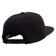 Yeah Yeah Logo Embroidered Wool Blend Prostyle Snapback - Black OSFM