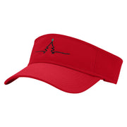 Christmas Tree Star Embroidered Cotton Twill Sun Visor