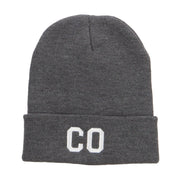 CO Colorado State Embroidered Cuff Beanie