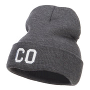 CO Colorado State Embroidered Cuff Beanie