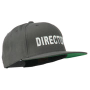 Director Embroidered Flat Bill Cap