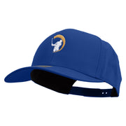 Swing Golf Ball Icon Embroidered Solid Cotton Twill Pro Style Cap - Royal OSFM