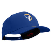 Swing Golf Ball Icon Embroidered Solid Cotton Twill Pro Style Cap - Royal OSFM