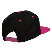 Dog Face Embroidered Flat Bill Snapback Cap