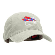 Daddy Fishing Tackle Embroidered Washed Cotton Cap