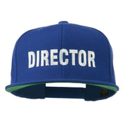 Director Embroidered Flat Bill Cap