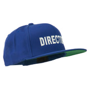 Director Embroidered Flat Bill Cap