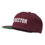 Director Embroidered Flat Bill Cap