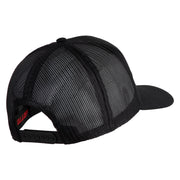 Combat Infantryman Patched Solid Cotton Twill Mesh Prostyle Cap - Black OSFM