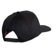 USS Iowa BB 61 Blue Patched Solid Cotton Twill 5 Panel Prostyle Snap Cap - Black OSFM