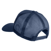 Combat Infantryman Patched Solid Cotton Twill Mesh Prostyle Cap - Navy OSFM