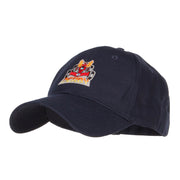 Derby Race Fire Patched Cotton Cap