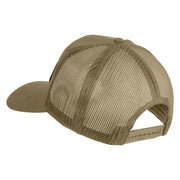 Combat Infantryman Patched Solid Cotton Twill Mesh Prostyle Cap - Khaki OSFM
