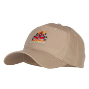 Derby Race Fire Patched Cotton Cap